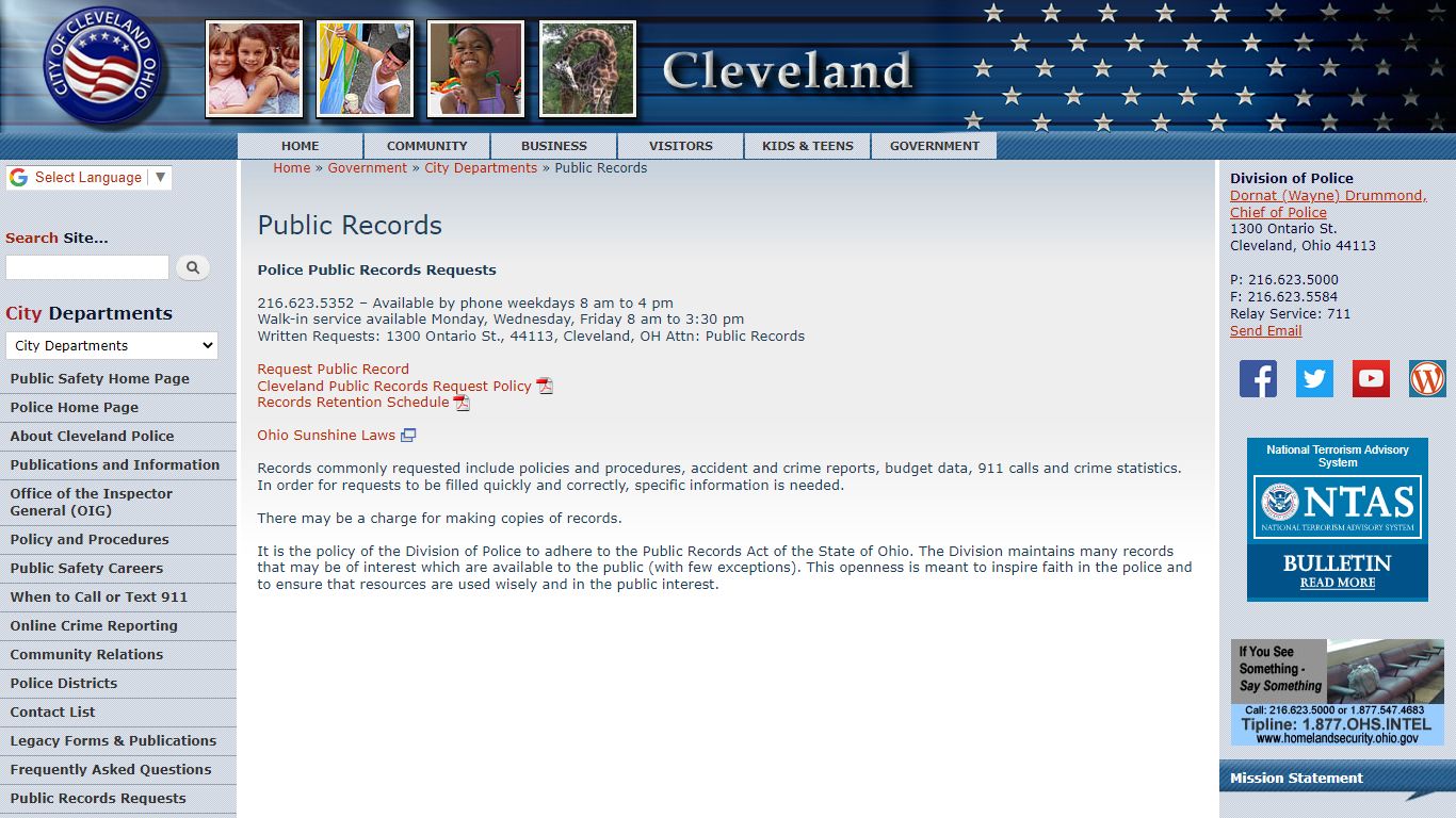 Public Records | City of Cleveland